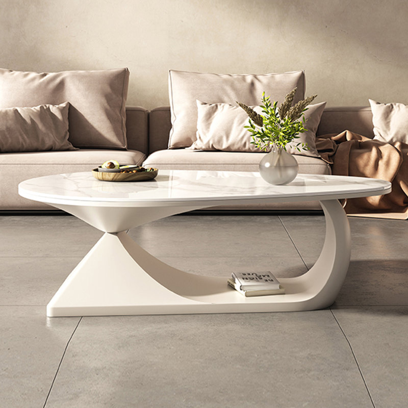 Cream marble coffee table discount